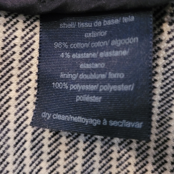 TOMMY HILFIGER Blazer, Navy Blue and White Stripes, Size Small - Picture 10 of 13